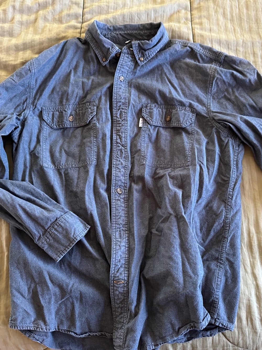 Carhartt Navy Blue Work Shirt